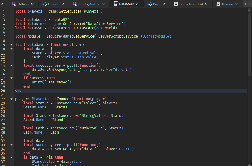 DataStore ฐานเก็บข้อมูลของ Server